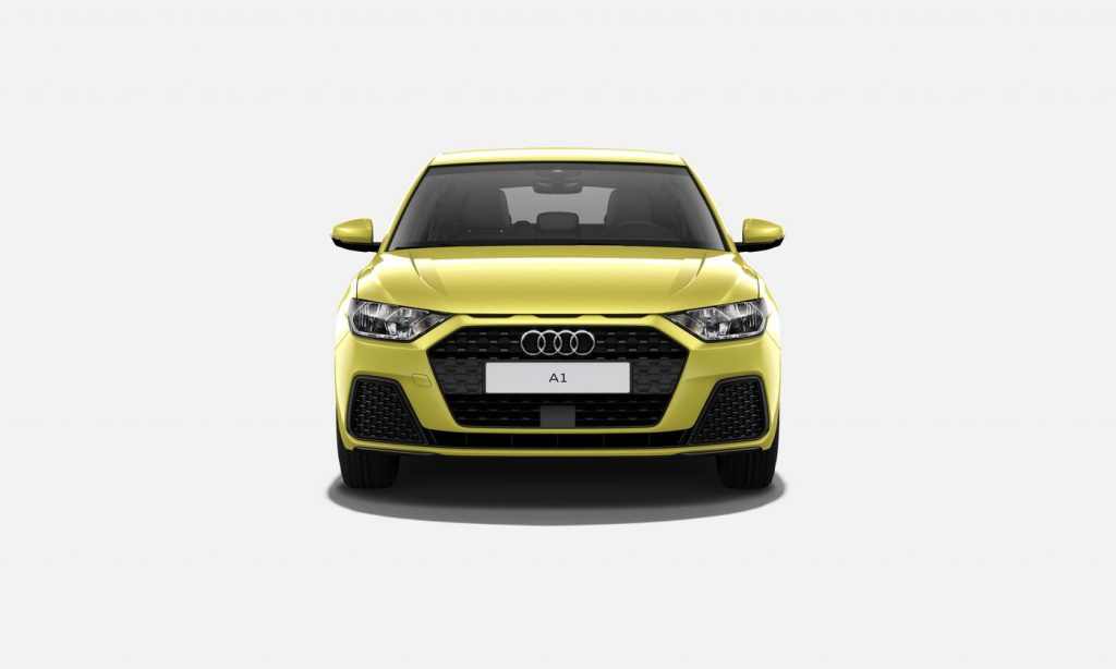 Audi jaune face avant